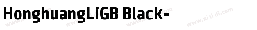 HonghuangLiGB Black字体转换